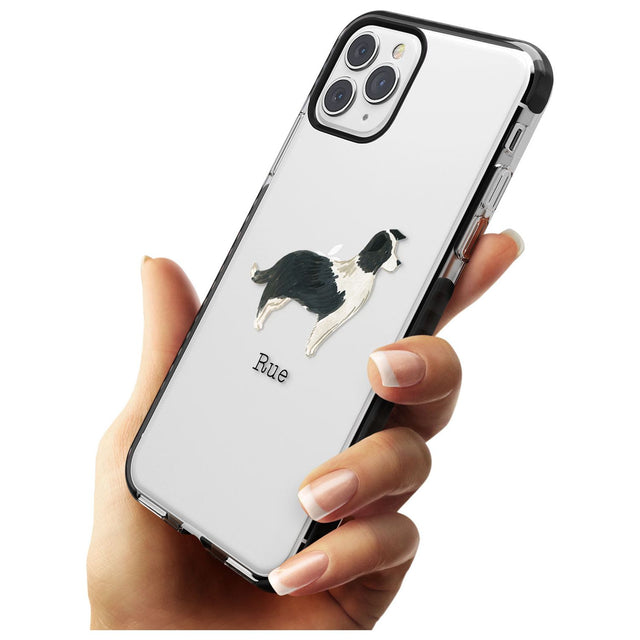 Border Collie Pink Fade Impact Phone Case for iPhone 11