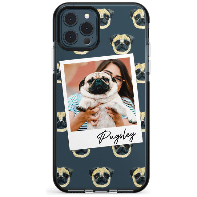Pug - Custom Dog Photo Pink Fade Impact Phone Case for iPhone 11