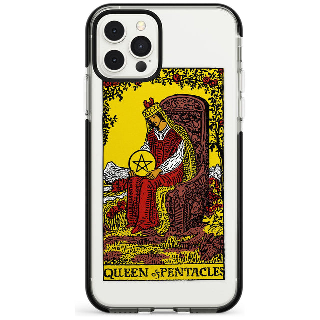 Queen of Pentacles Tarot Card - Colour Pink Fade Impact Phone Case for iPhone 11
