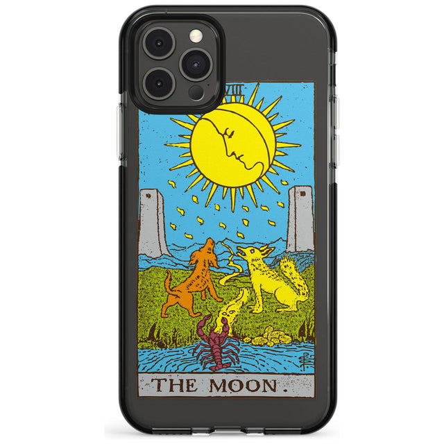 The Moon Tarot Card - Colour Pink Fade Impact Phone Case for iPhone 11