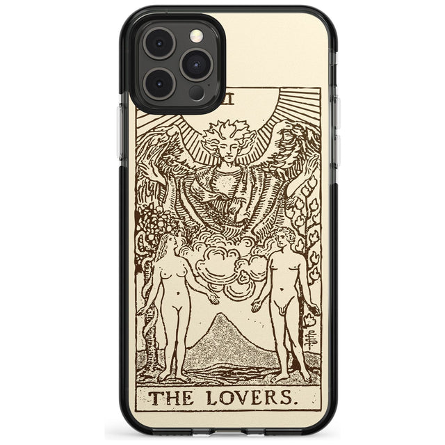 The Lovers Tarot Card - Solid Cream Pink Fade Impact Phone Case for iPhone 11