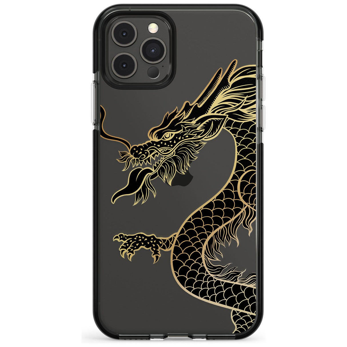 Large Red Dragon Black Impact Phone Case for iPhone 11