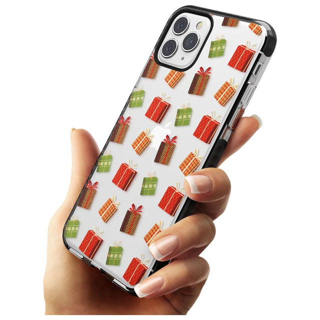 Christmas Presents Pattern Black Impact Phone Case for iPhone 11