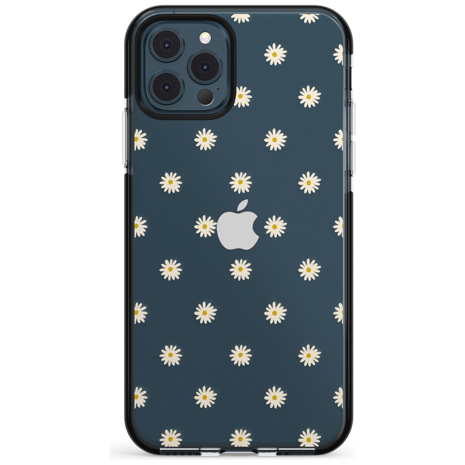 Daisy Pattern - Clear  Cute Floral Design Pink Fade Impact Phone Case for iPhone 11