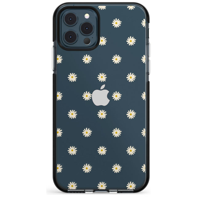 Daisy Pattern - Clear  Cute Floral Design Pink Fade Impact Phone Case for iPhone 11