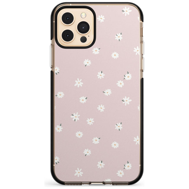 Painted Daises on Pink - Cute Floral Daisy Design Pink Fade Impact Phone Case for iPhone 11