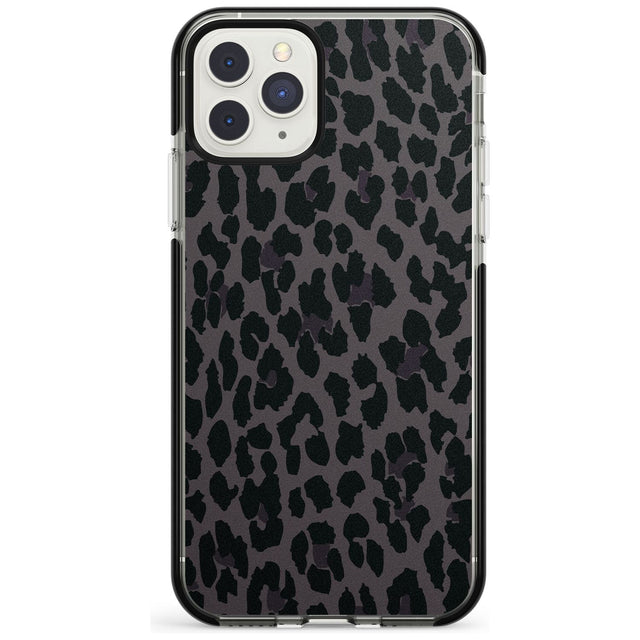 Dark Animal Print Pattern Large Leopard Black Impact Phone Case for iPhone 11 Pro Max