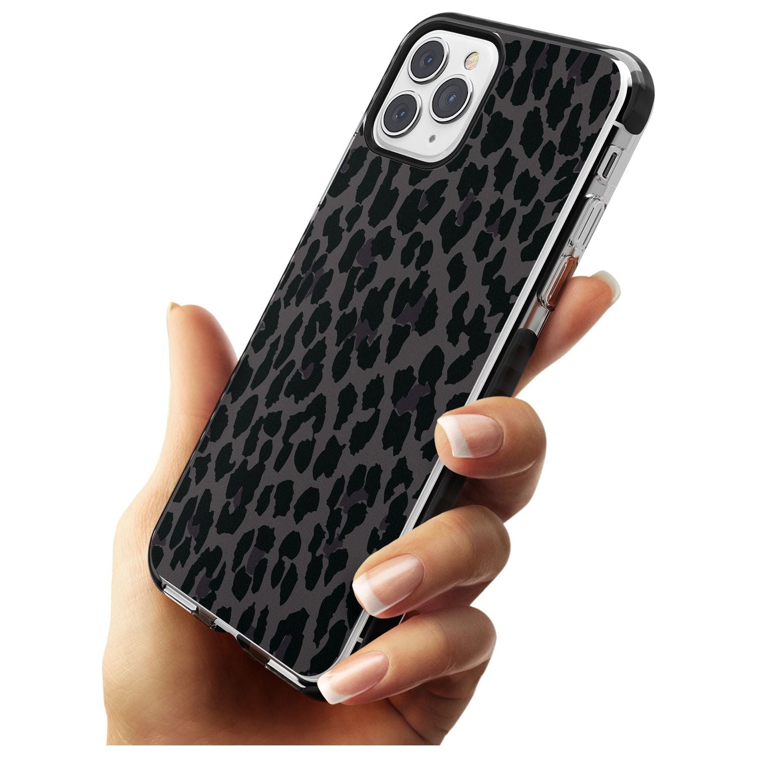 Dark Animal Print Pattern Large Leopard Black Impact Phone Case for iPhone 11 Pro Max