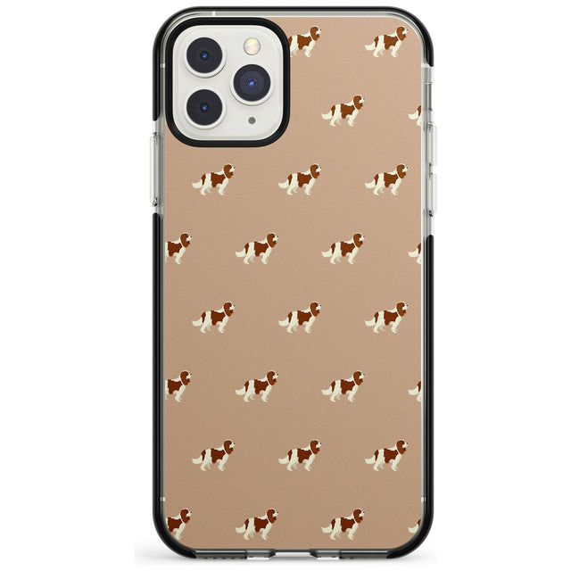Cavalier King Charles Spaniel Pattern Black Impact Phone Case for iPhone 11 Pro Max