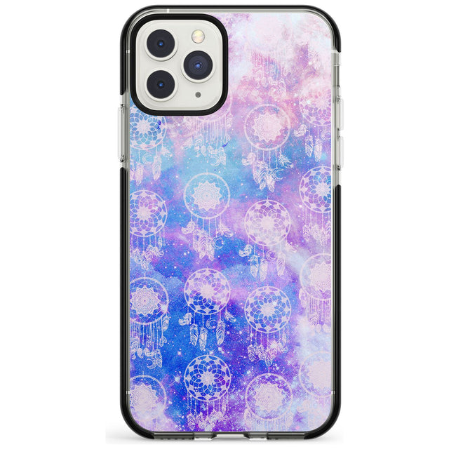 Dreamcatcher Pattern Galaxy Print Tie Dye Black Impact Phone Case for iPhone 11 Pro Max