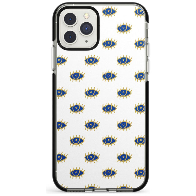 Gold Eyes Psychedelic Eyes Pattern Black Impact Phone Case for iPhone 11 Pro Max