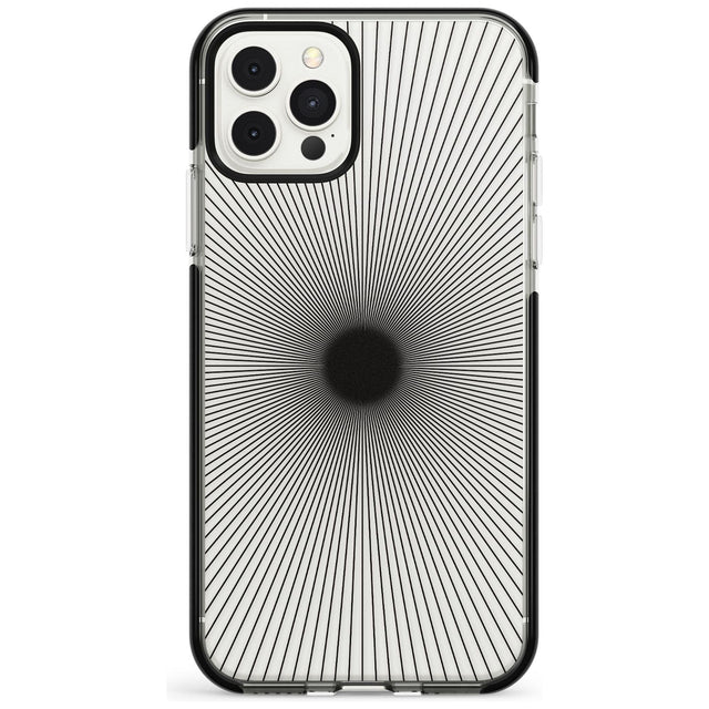 Abstract Lines: Sunburst Pink Fade Impact Phone Case for iPhone 11