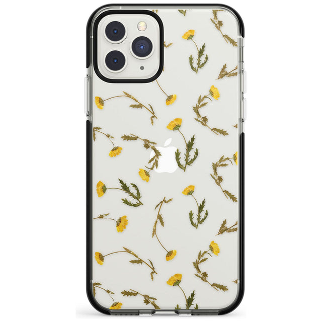 Long Stemmed Wildflowers - Dried Flower-Inspired Black Impact Phone Case for iPhone 11 Pro Max