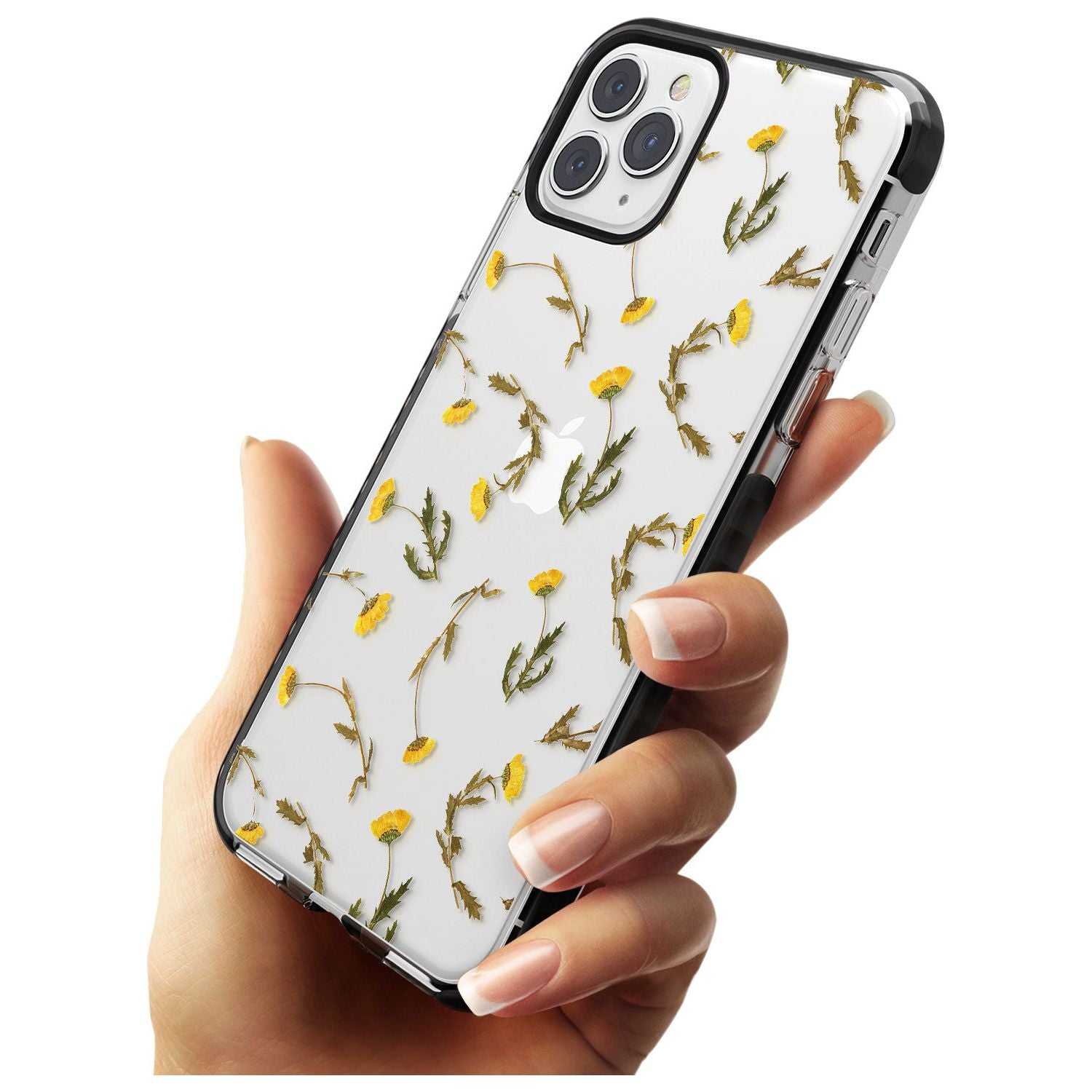 Long Stemmed Wildflowers - Dried Flower-Inspired Black Impact Phone Case for iPhone 11 Pro Max