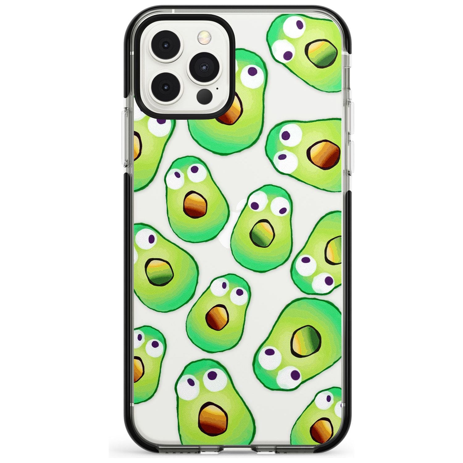 Shocked Avocados Black Impact Phone Case for iPhone 11