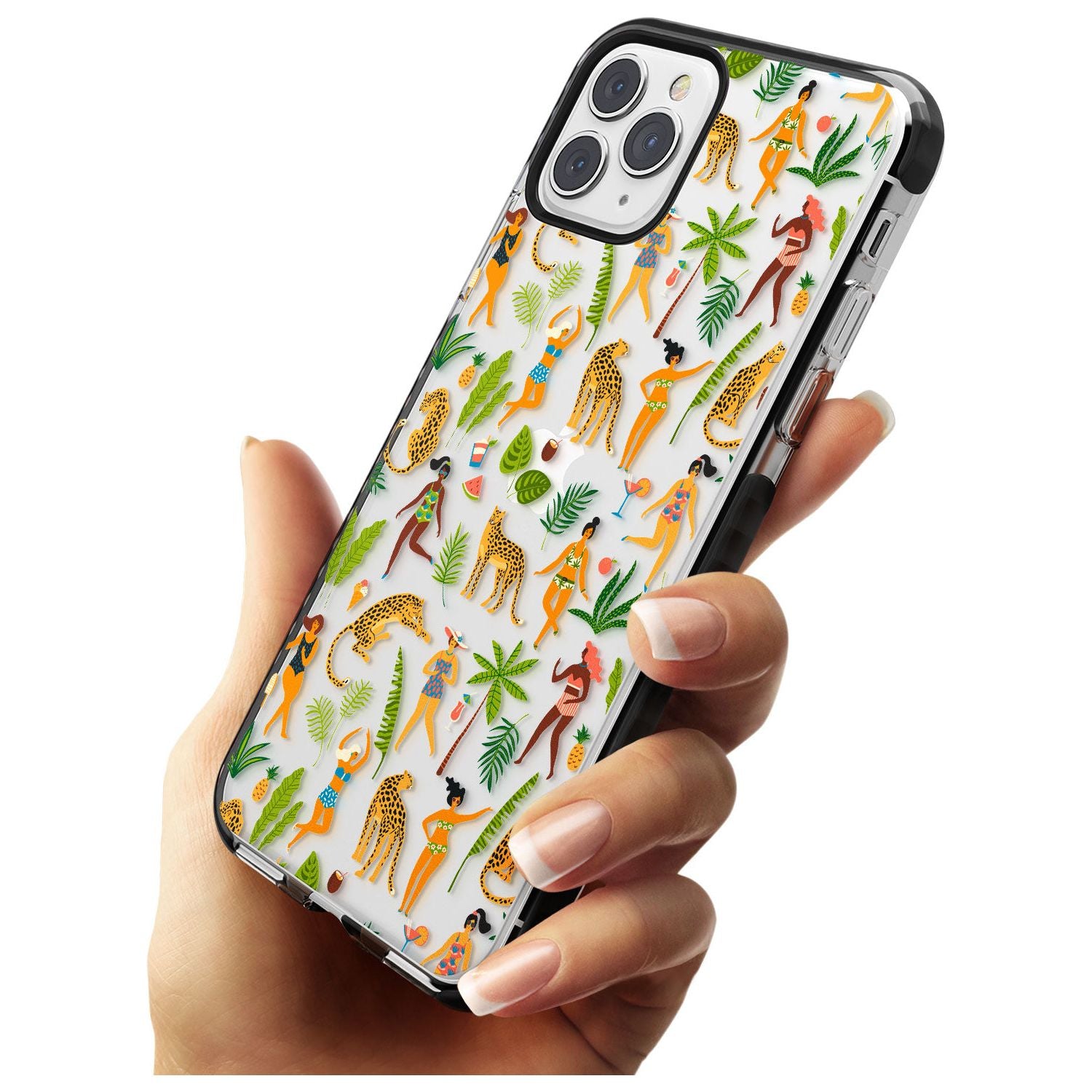 Tropical Summer Black Impact Phone Case for iPhone 11 Pro Max