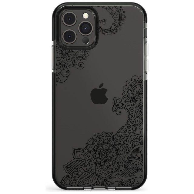 Black Henna Botanicals Black Impact Phone Case for iPhone 11