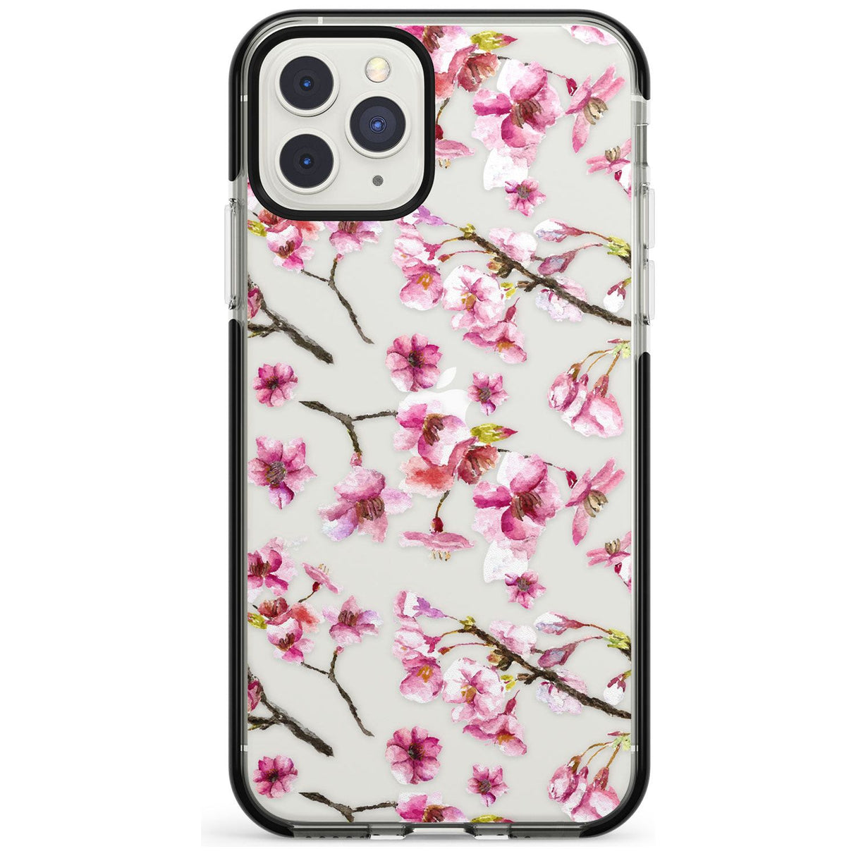 Sakura Watercolour iPhone Case  Black Impact Phone Case - Case Warehouse