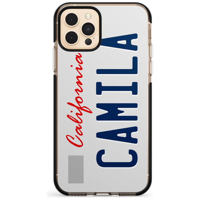 California License Plate Pink Fade Impact Phone Case for iPhone 11