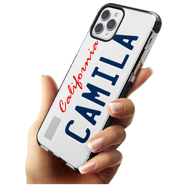 California License Plate Pink Fade Impact Phone Case for iPhone 11