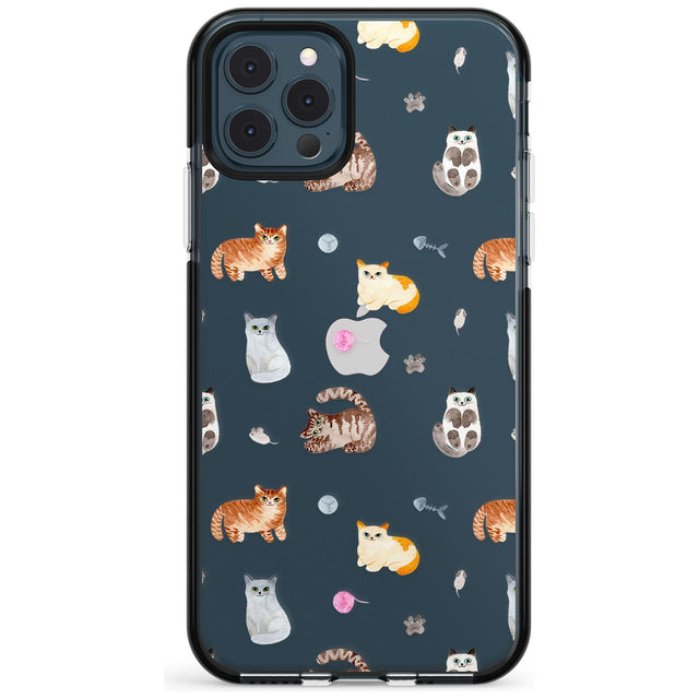 Cats with Toys - Clear Pink Fade Impact Phone Case for iPhone 11
