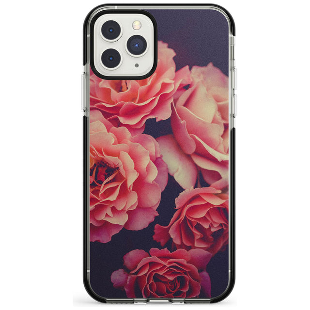 Pink Roses Photograph Black Impact Phone Case for iPhone 11 Pro Max