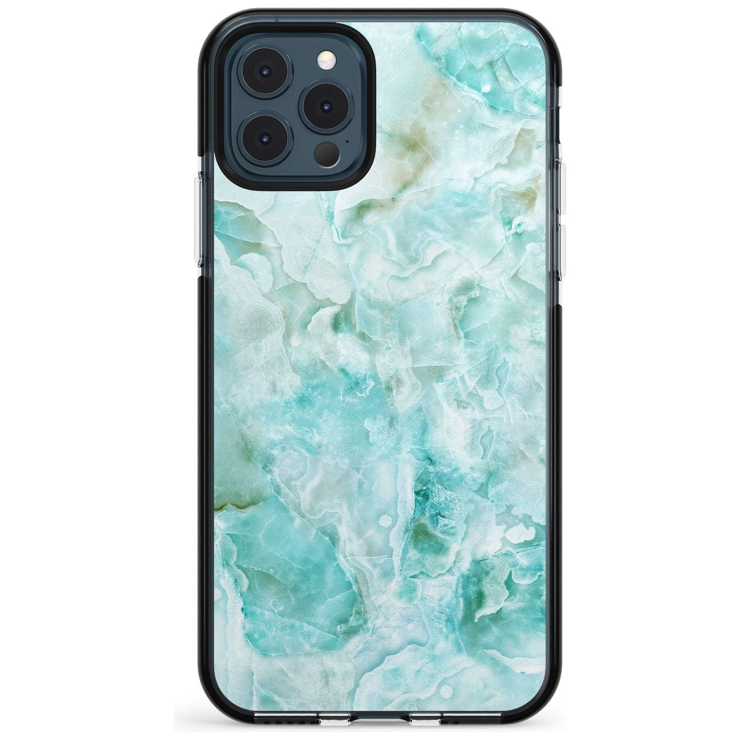 Turquoise Aqua Onyx Marble Pink Fade Impact Phone Case for iPhone 11