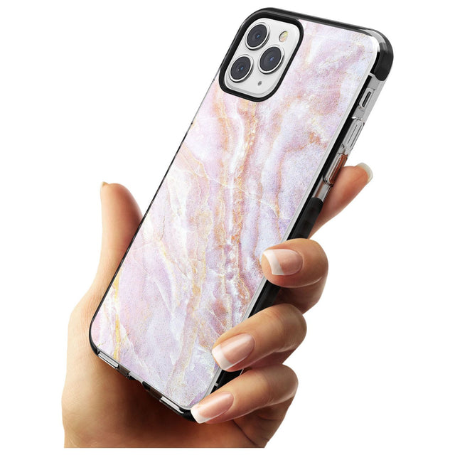 Soft Pink & Yellow Onyx Marble Texture Pink Fade Impact Phone Case for iPhone 11