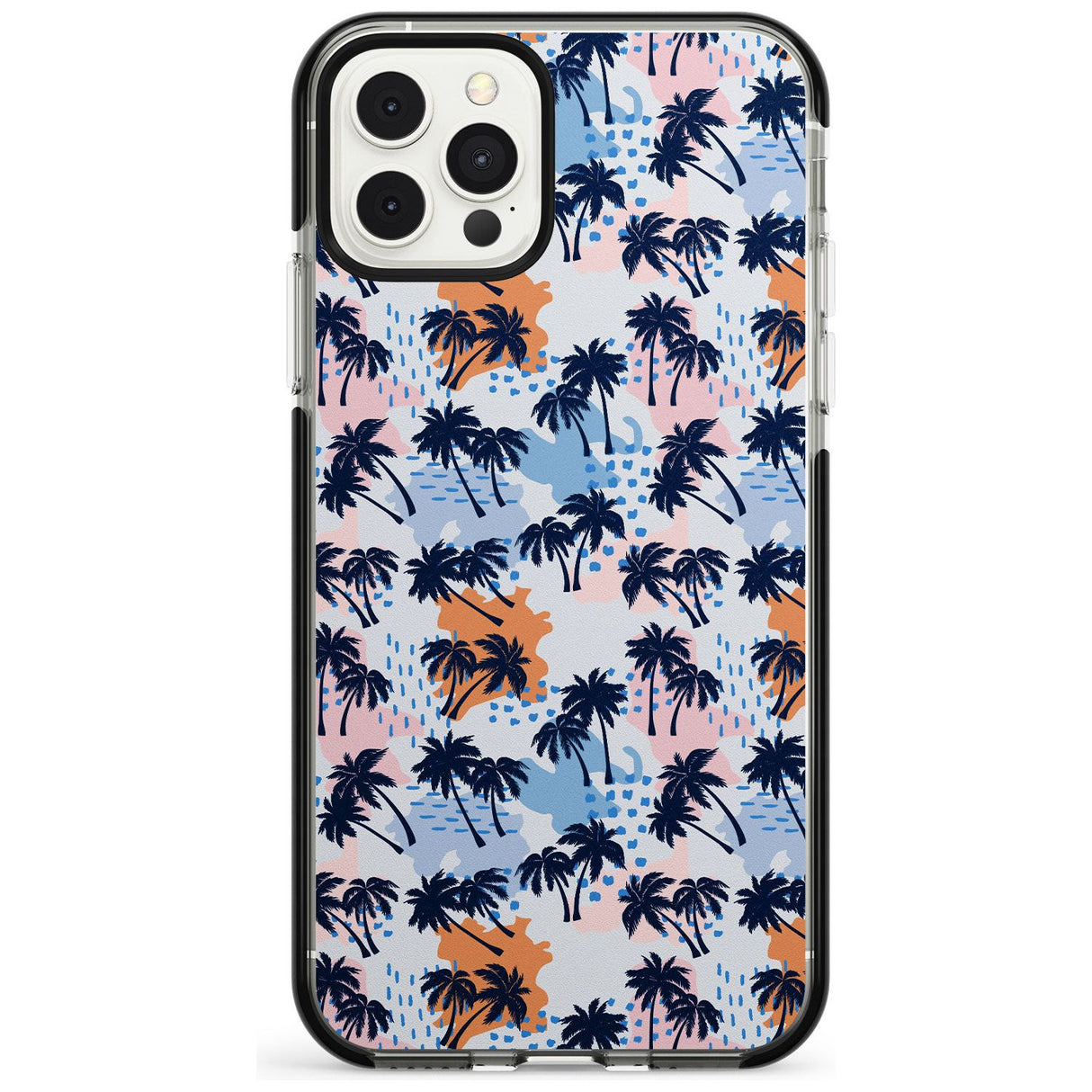Summer Palm Trees Pink Fade Impact Phone Case for iPhone 11