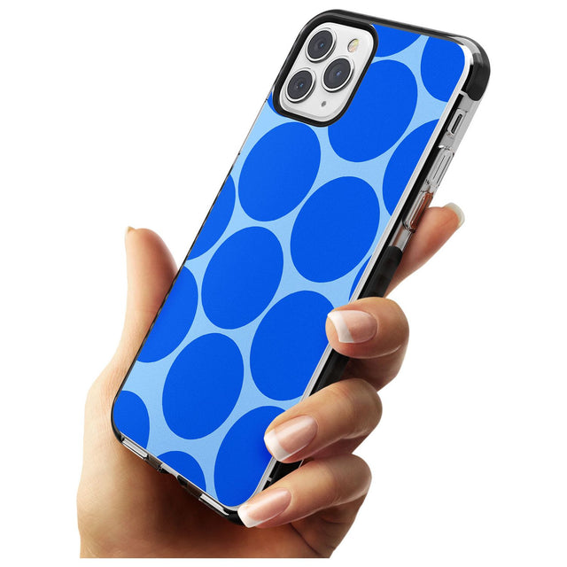 Abstract Retro Shapes: Blue Dots Pink Fade Impact Phone Case for iPhone 11