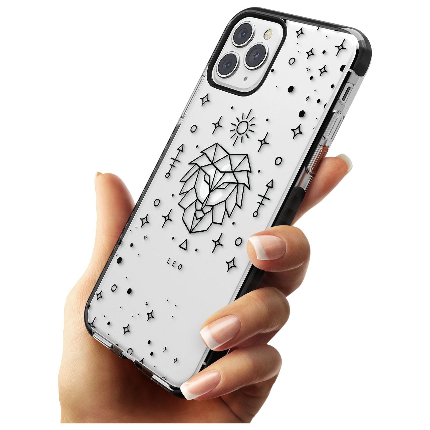 Leo Emblem - Transparent Design Black Impact Phone Case for iPhone 11 Pro Max