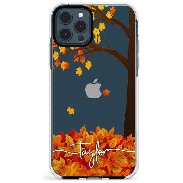 Personalised Autumn Leaves Impact Phone Case for iPhone 11 Pro Max