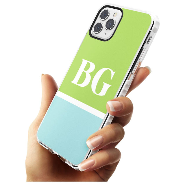 Colourblock: Green & Turquoise Impact Phone Case for iPhone 11 Pro Max