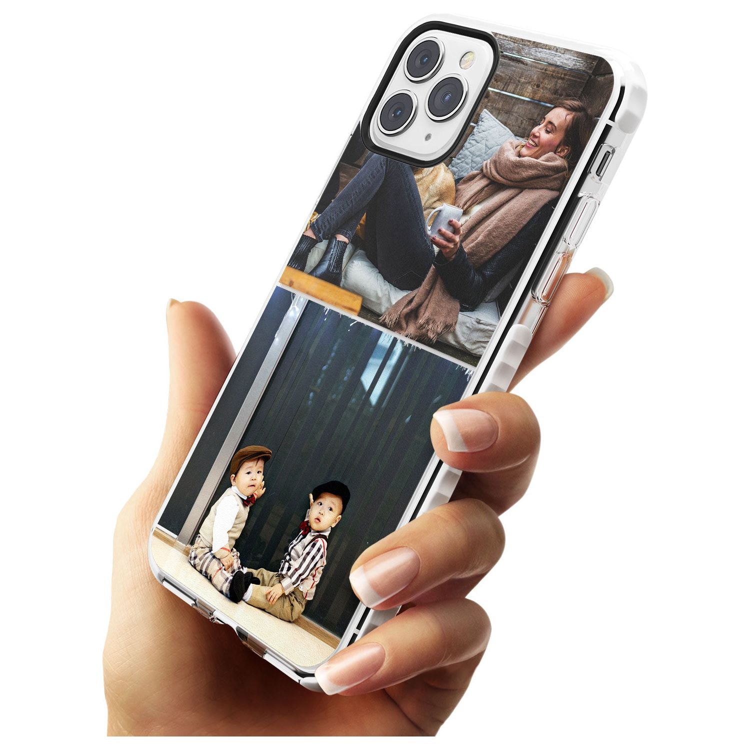 2 Photo Grid  Slim TPU Phone Case for iPhone 11 Pro Max