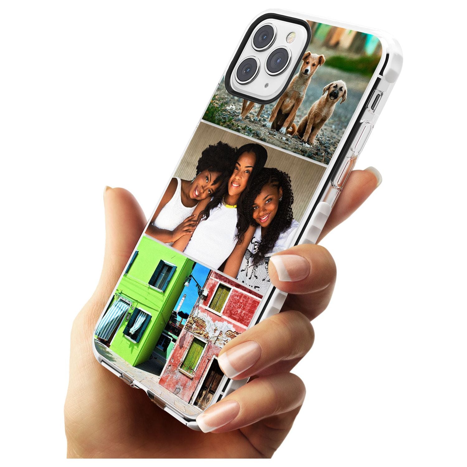 3 Photo Grid  Slim TPU Phone Case for iPhone 11 Pro Max
