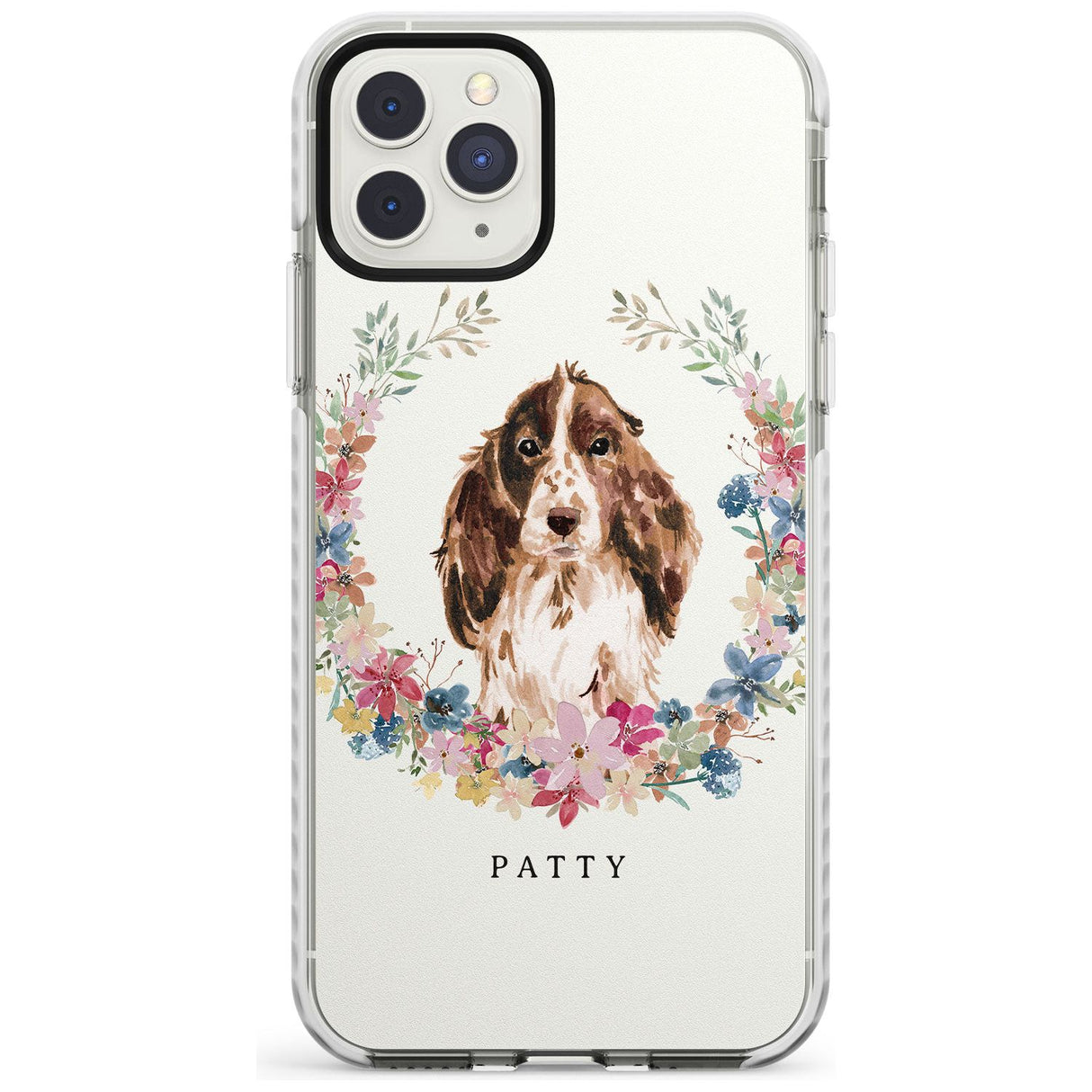 Brown Cocker Spaniel - Watercolour Dog Portrait Impact Phone Case for iPhone 11 Pro Max