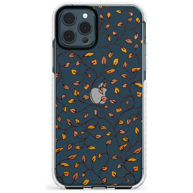 Personalised Autumn Leaves Pattern Impact Phone Case for iPhone 11 Pro Max