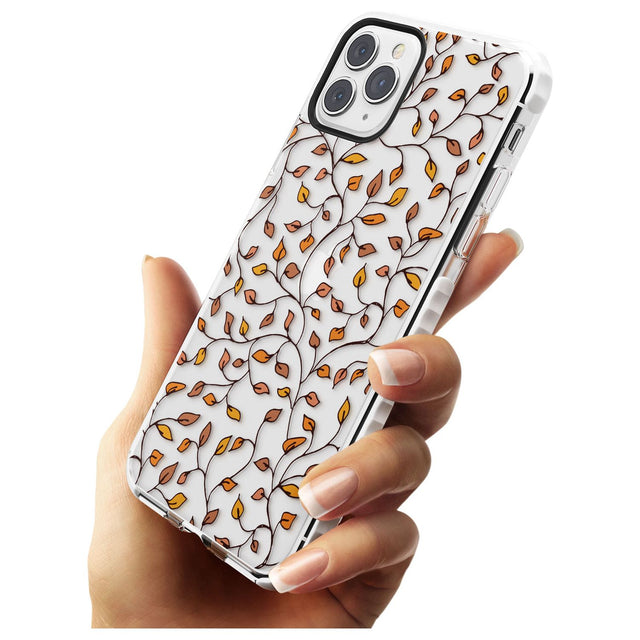 Personalised Autumn Leaves Pattern Impact Phone Case for iPhone 11 Pro Max