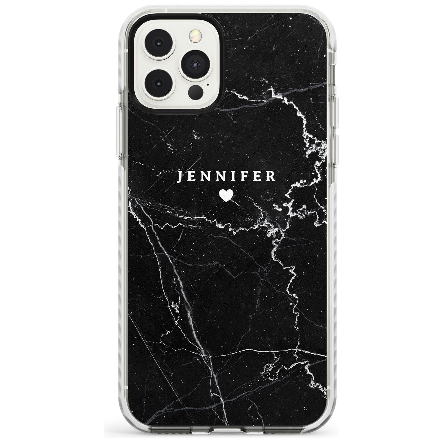 Personalised Black Marble Slim TPU Phone Case for iPhone 11 Pro Max