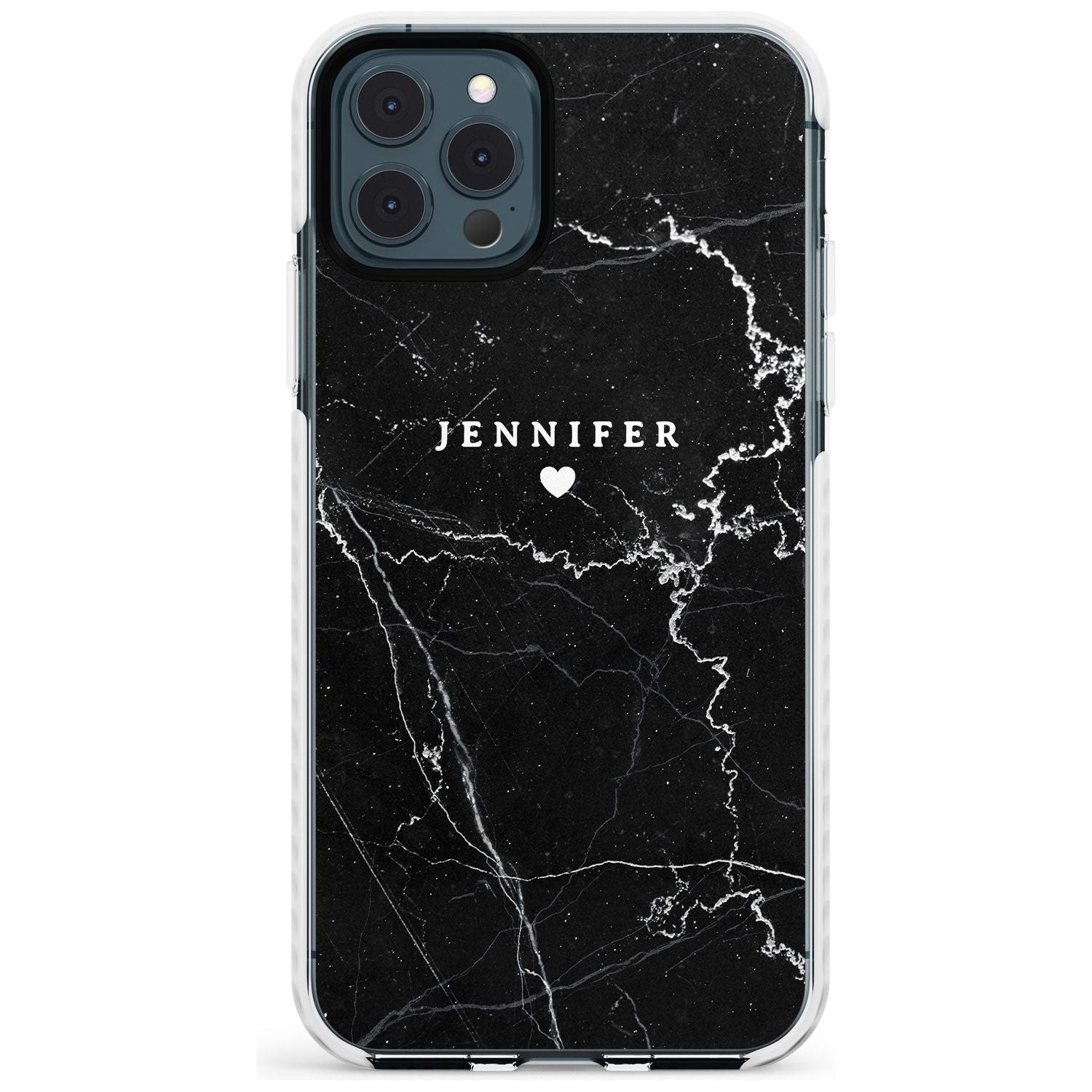 Personalised Black Marble Slim TPU Phone Case for iPhone 11 Pro Max