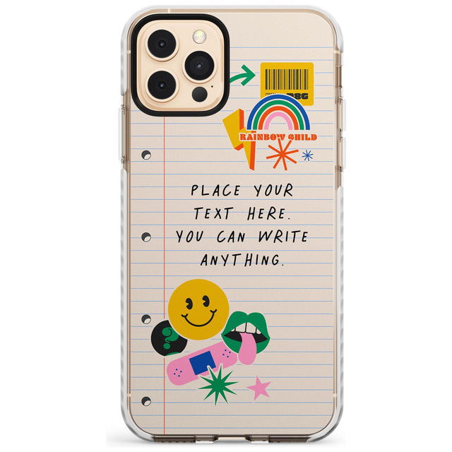 Custom Nostalgia Sticker Mix #1 Slim TPU Phone Case for iPhone 11 Pro Max