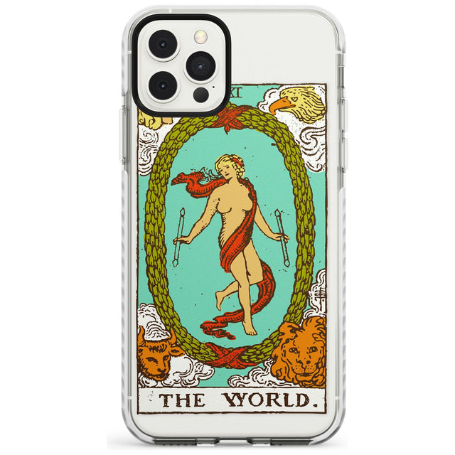 The World Tarot Card - Colour Slim TPU Phone Case for iPhone 11 Pro Max