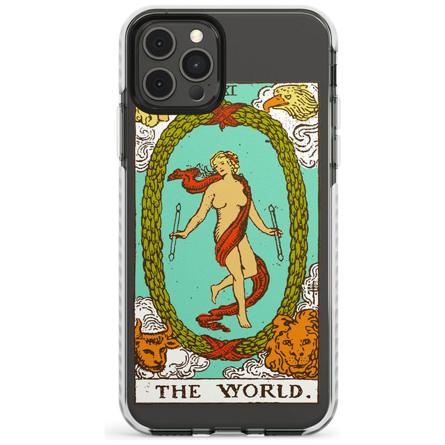 The World Tarot Card - Colour Slim TPU Phone Case for iPhone 11 Pro Max