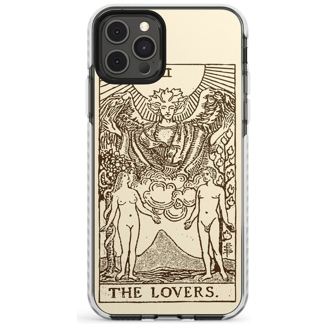 The Lovers Tarot Card - Solid Cream Slim TPU Phone Case for iPhone 11 Pro Max