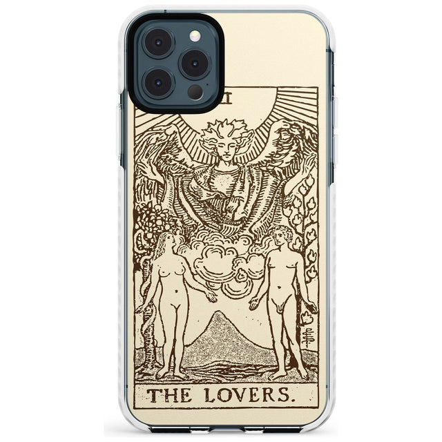 The Lovers Tarot Card - Solid Cream Slim TPU Phone Case for iPhone 11 Pro Max