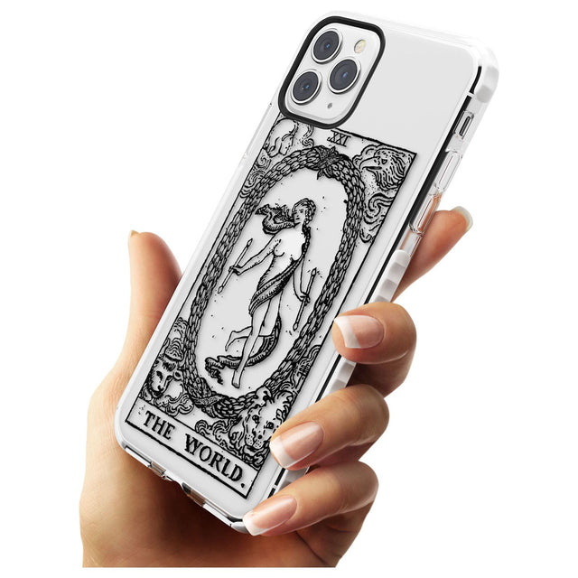 The World Tarot Card - Transparent Slim TPU Phone Case for iPhone 11 Pro Max