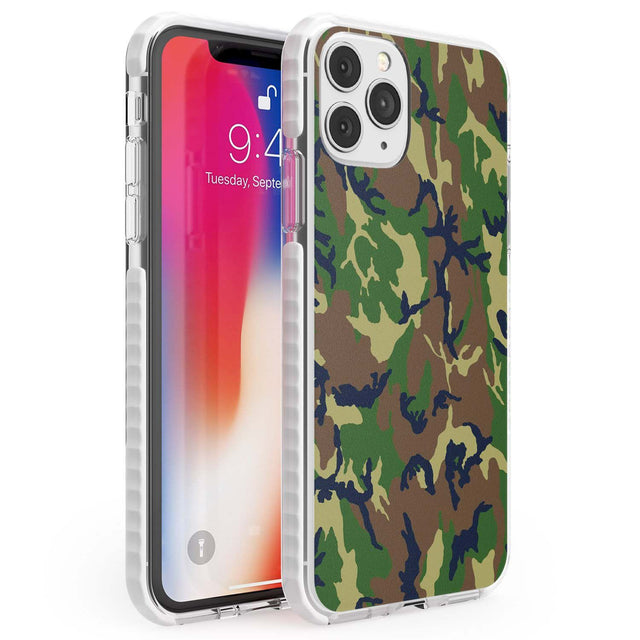 Forest Green Camo Phone Case iPhone 11 Pro Max / Impact Case,iPhone 11 Pro / Impact Case,iPhone 12 Pro / Impact Case,iPhone 12 Pro Max / Impact Case Blanc Space
