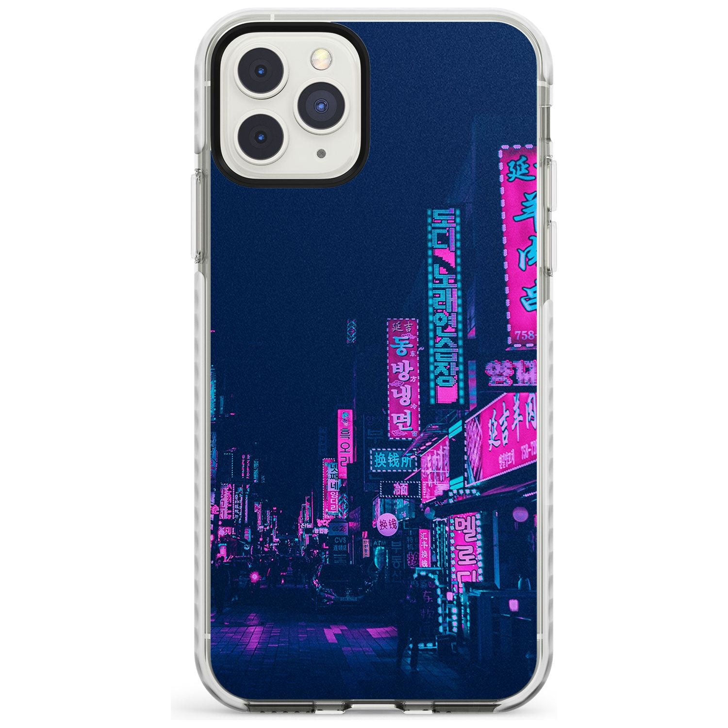 Pink & Turquoise - Neon Cities iPhone Case  Impact Case Phone Case - Case Warehouse