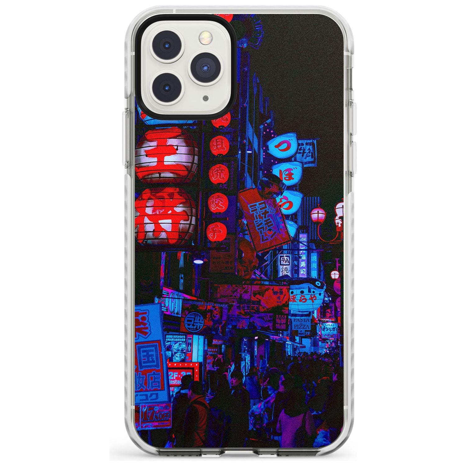 Red & Turquoise - Neon Cities Photographs Impact Phone Case for iPhone 11 Pro Max