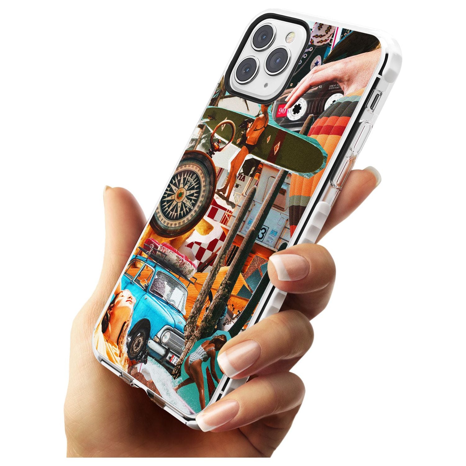 Vintage Collage: Road Trip Impact Phone Case for iPhone 11 Pro Max